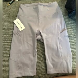 BRAND NEW Outdoor Voices Earl Grey Lavender Zoom 10” Biker Shorts Size XS